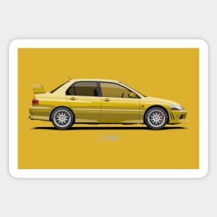 Lancer Evolution VII CT9A Yellow Magnet